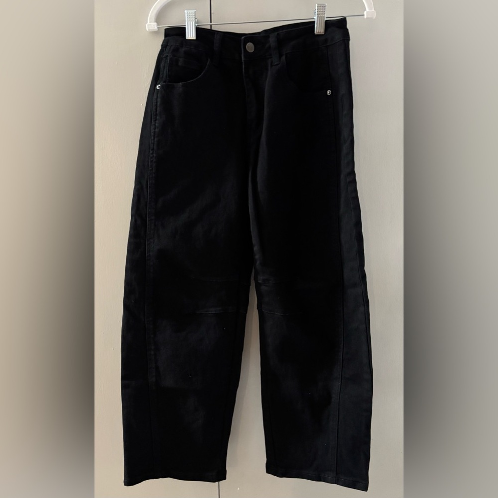 Women's New Flamingals Black Crop Jeans